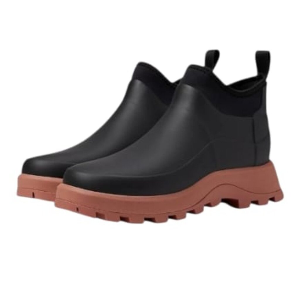 Hunter City Explorer Ankle Boot (Black/Red Flurry), Size 7